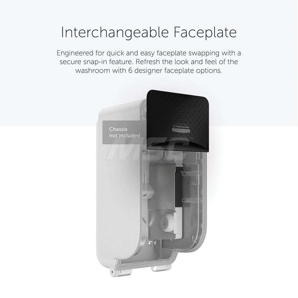 Kimberly-Clark Professional ICON Faceplate, Black Mosaic Design, for Coreless Standard Roll Vertical Toilet Paper Dispensers 2 Roll - 58781