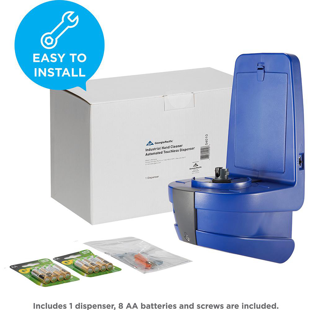 Georgia Pacific Georgia-Pacific Automatic Touchless Industrial Hand Cleaner Dispenser, Blue - 54010