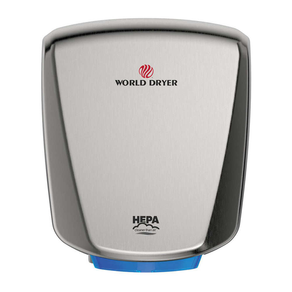 World Dryer Electric Hand Dryers: Hardwire, Touchless, Aluminum - Q-162A2