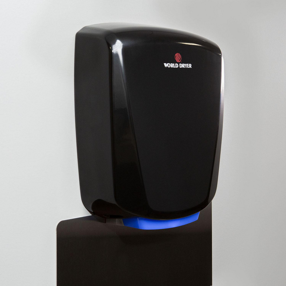 World Dryer Electric Hand Dryers: Hardwire, Touchless, Aluminum - Q-162A2