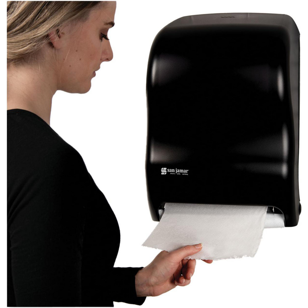 San Jamar Paper Towel Dispensers: Dispenser Type: Towel; Dispenser Style: Hands-Free; Towel Compatibility: Roll; Activation Method: Hands-Free - SJMT1300TBK