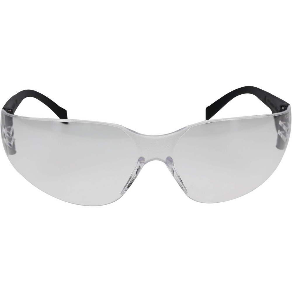 PRO-SAFE Safety Glasses: Scratch-Resistant, Polycarbonate, Clear Lenses, Frameless - 48283