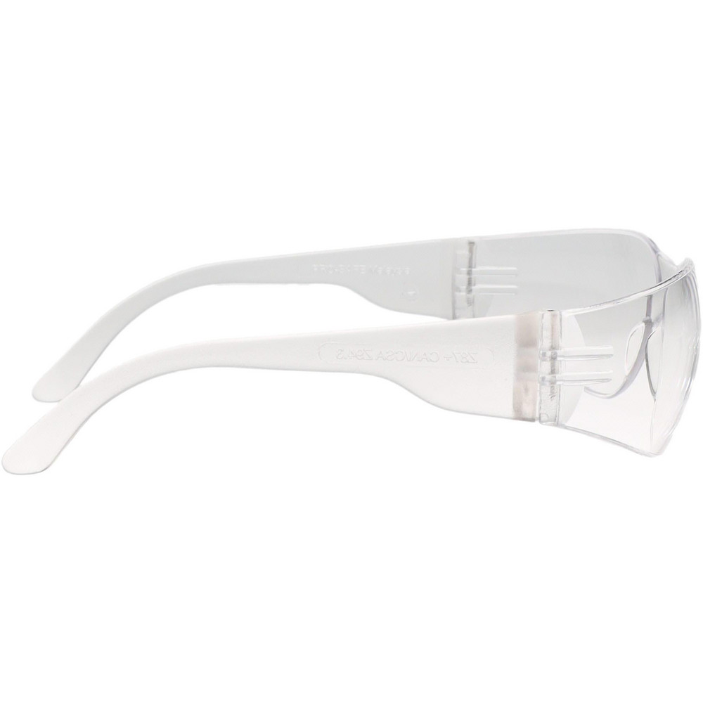 PRO-SAFE Safety Glasses: Scratch-Resistant, Polycarbonate, Clear Lenses, Frameless - 48283