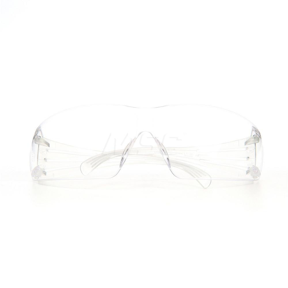PRO-SAFE Safety Glasses: Scratch-Resistant, Polycarbonate, Clear Lenses, Frameless - 48283