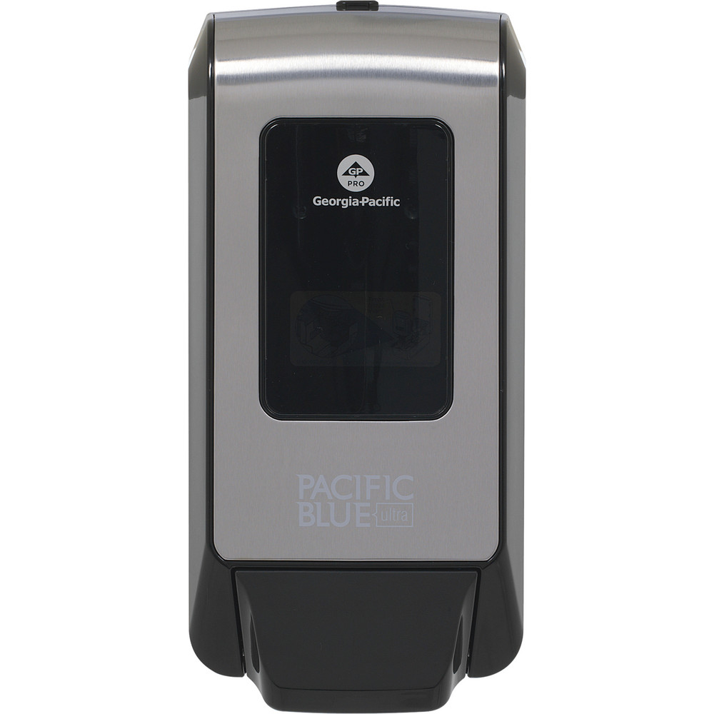 Georgia Pacific Pacific Blue Ultra Wall-Mounted Manual Dispenser For Foaming Hand Soap And Hand Sanitizer, Black - 53057