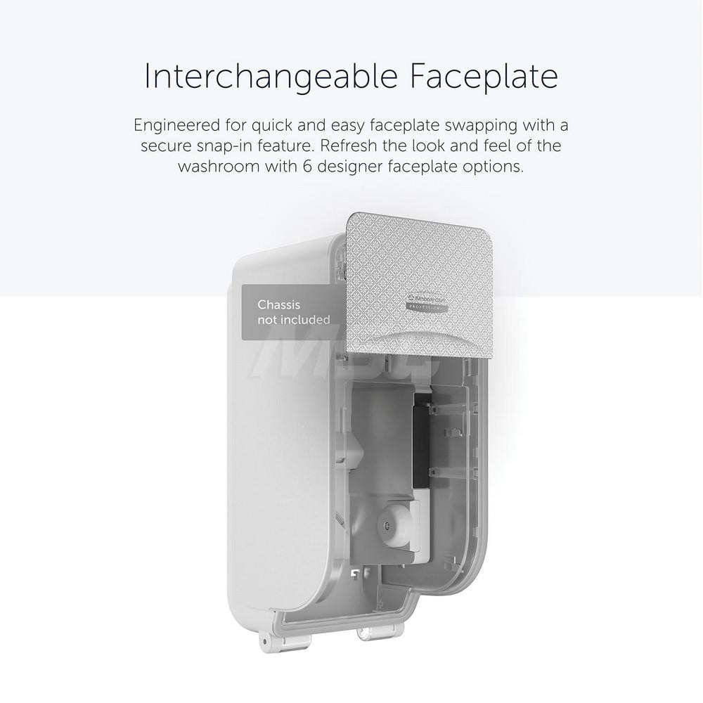 Kimberly-Clark Professional ICON Faceplate, Silver Mosaic Design, for Coreless Standard Roll Vertical Toilet Paper Dispensers 2 Roll - 58761