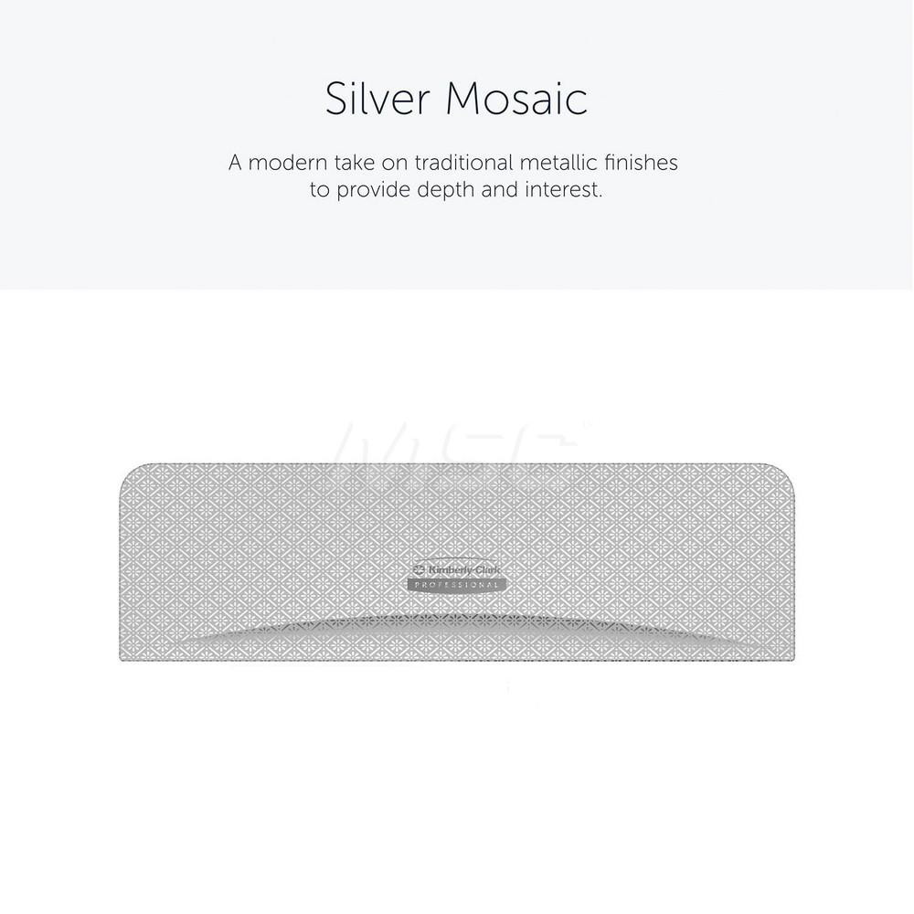 Kimberly-Clark Professional ICON Faceplate, Silver Mosaic Design, for Coreless Standard Roll Horizontal Toilet Paper Dispensers 2 Roll - 58762
