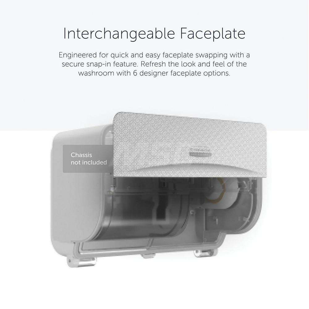 Kimberly-Clark Professional ICON Faceplate, Silver Mosaic Design, for Coreless Standard Roll Horizontal Toilet Paper Dispensers 2 Roll - 58762