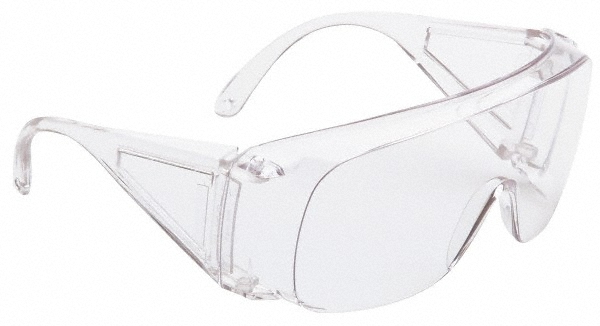 PRO-SAFE Safety Glasses: Uncoated, Polycarbonate, Clear Lenses, Frameless - 48249