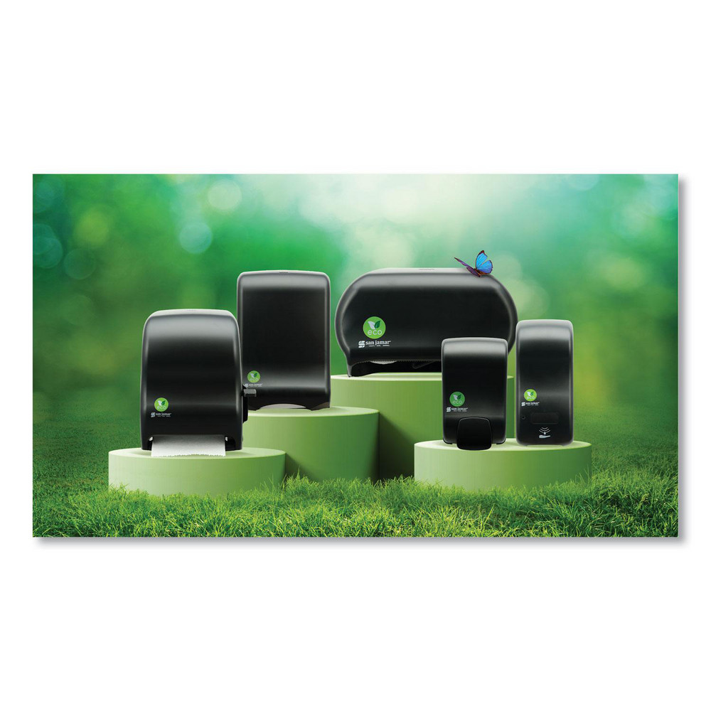 San Jamar Toilet Tissue Dispensers: Jumbo Roll, Plastic, 1, JBT Roll 3.25" Core - SJMR2000REBK
