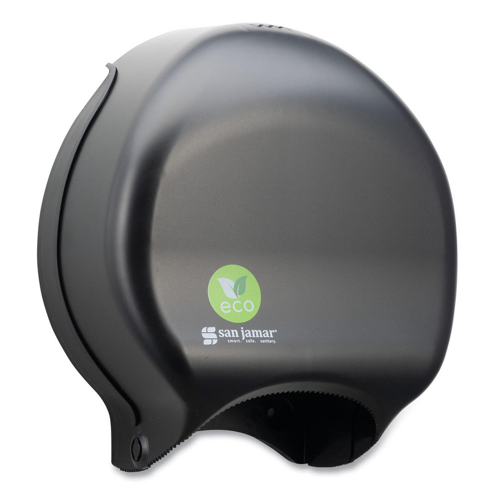 San Jamar Toilet Tissue Dispensers: Jumbo Roll, Plastic, 1, JBT Roll 3.25" Core - SJMR2000REBK