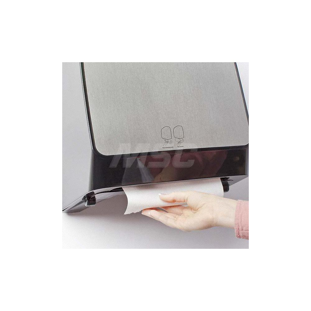 Scott Pro Automatic Hard Roll Towel Dispenser, Stainless, for Blue Core Scott Pro Roll Towels, 12.66" x 16.44" x 9.18" - 35609