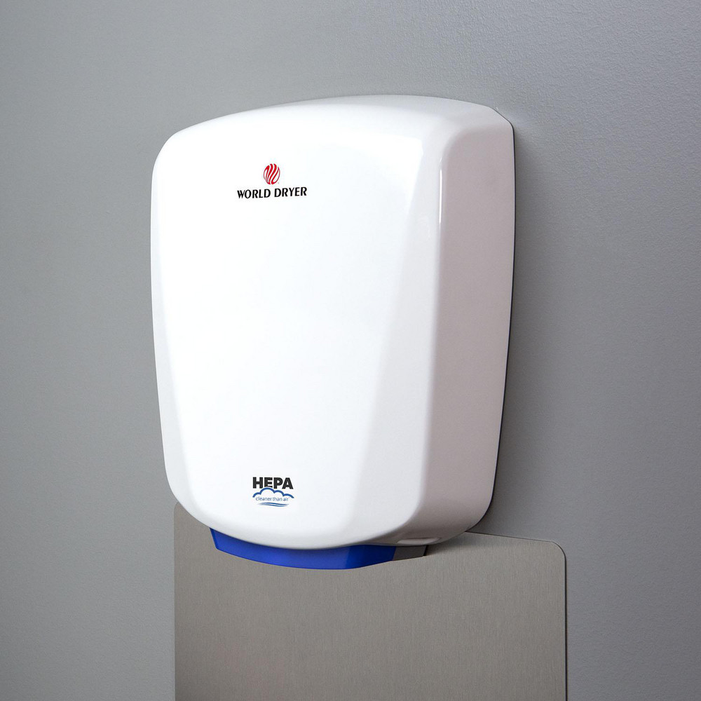 World Dryer Electric Hand Dryers: Hardwire, Touchless, Aluminum - Q-974A2