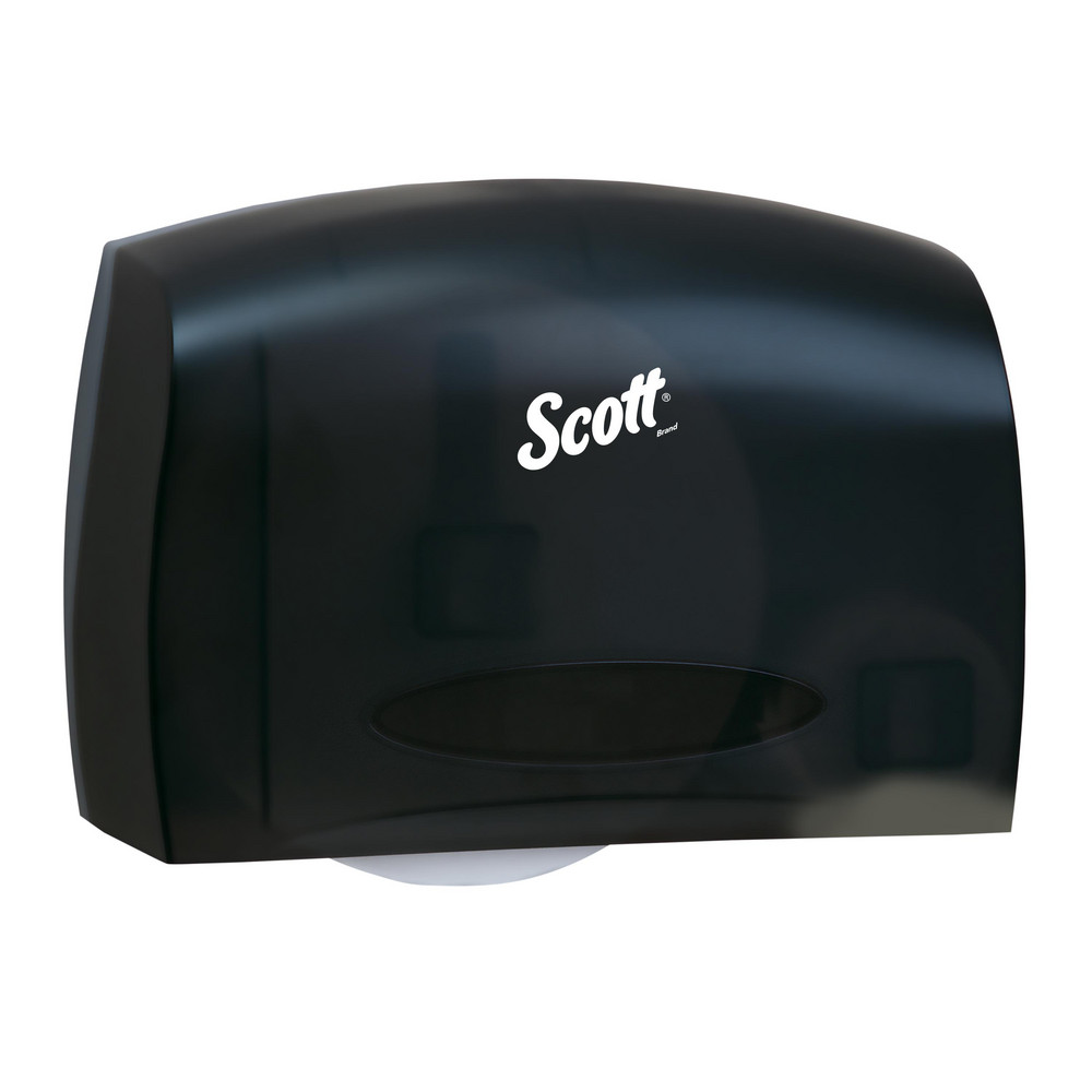 Kimberly-Clark Professional ICON Coreless Standard Roll Horizontal Toilet Paper Dispenser 2 Roll, with White Mosaic Design Faceplate, 7.9" x 12.4" x 6.42" - 58712