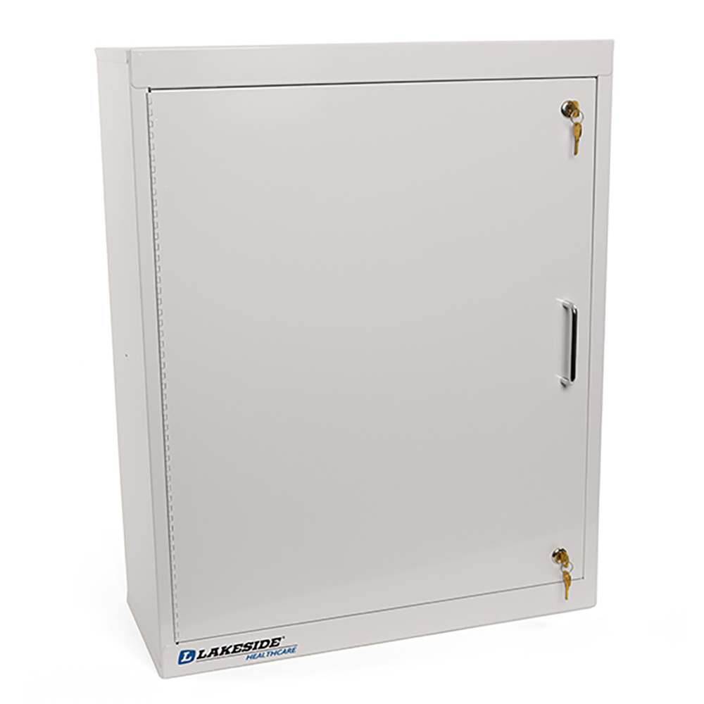 Lakeside Medicine Cabinets; Mounting Style: Wall Mounted; Material: Powder Coated Steel; Depth (Inch): 24; Number of Shelves: 3; Shelf Type: Adjustable; Fixed - LHS-320