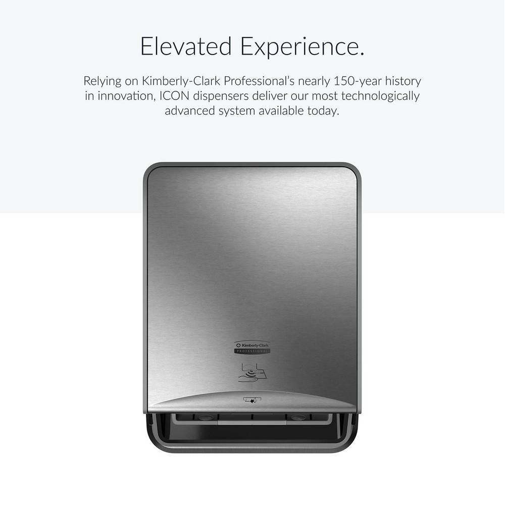 Kimberly-Clark Professional ICON Automatic Roll Towel Recessed Dispenser Housing without Trim Panel, Stainless Steel, Module Sold Seperately - 53706