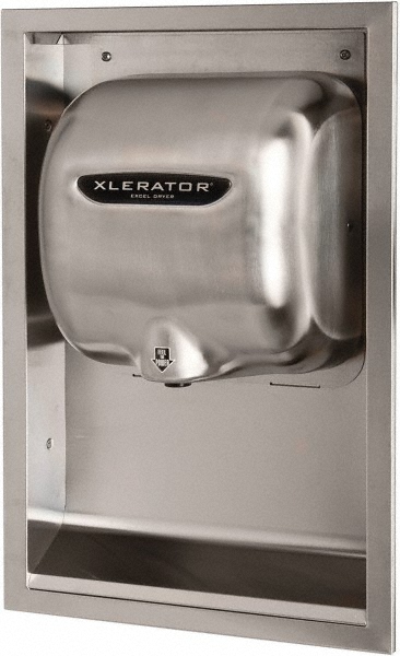 World Dryer World Dryer® Wall Guard for Electric Hand Dryer - Brushed Stainless Steel - 37-10457K
