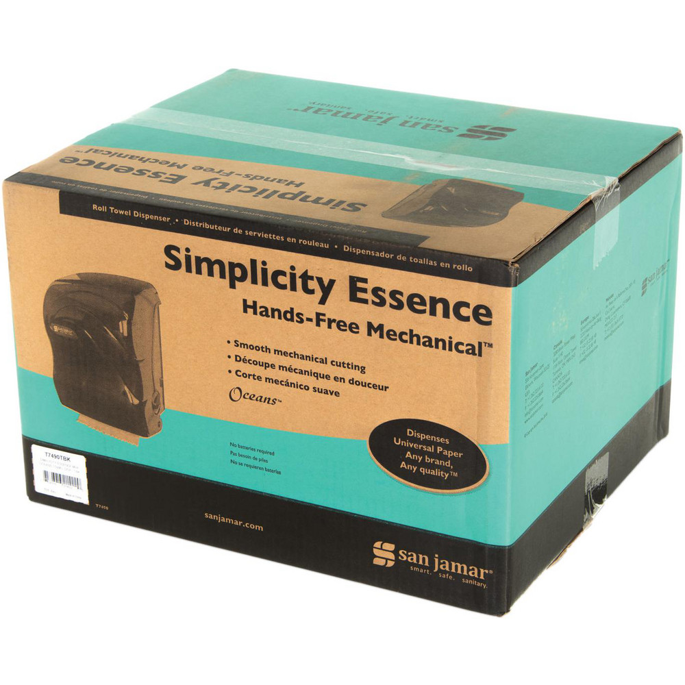 San Jamar Paper Towel Dispensers: Dispenser Type: Towel; Dispenser Style: Hands-Free; Towel Compatibility: Roll; Activation Method: Hands-Free - SJMT7490TBK