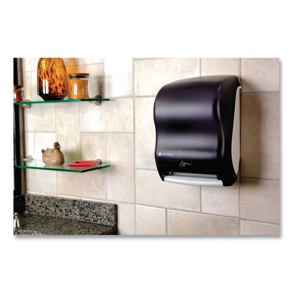 San Jamar Paper Towel Dispensers: Dispenser Type: Towel; Dispenser Style: Hands-Free; Towel Compatibility: Roll; Activation Method: Hands-Free - SJMT1400TBK