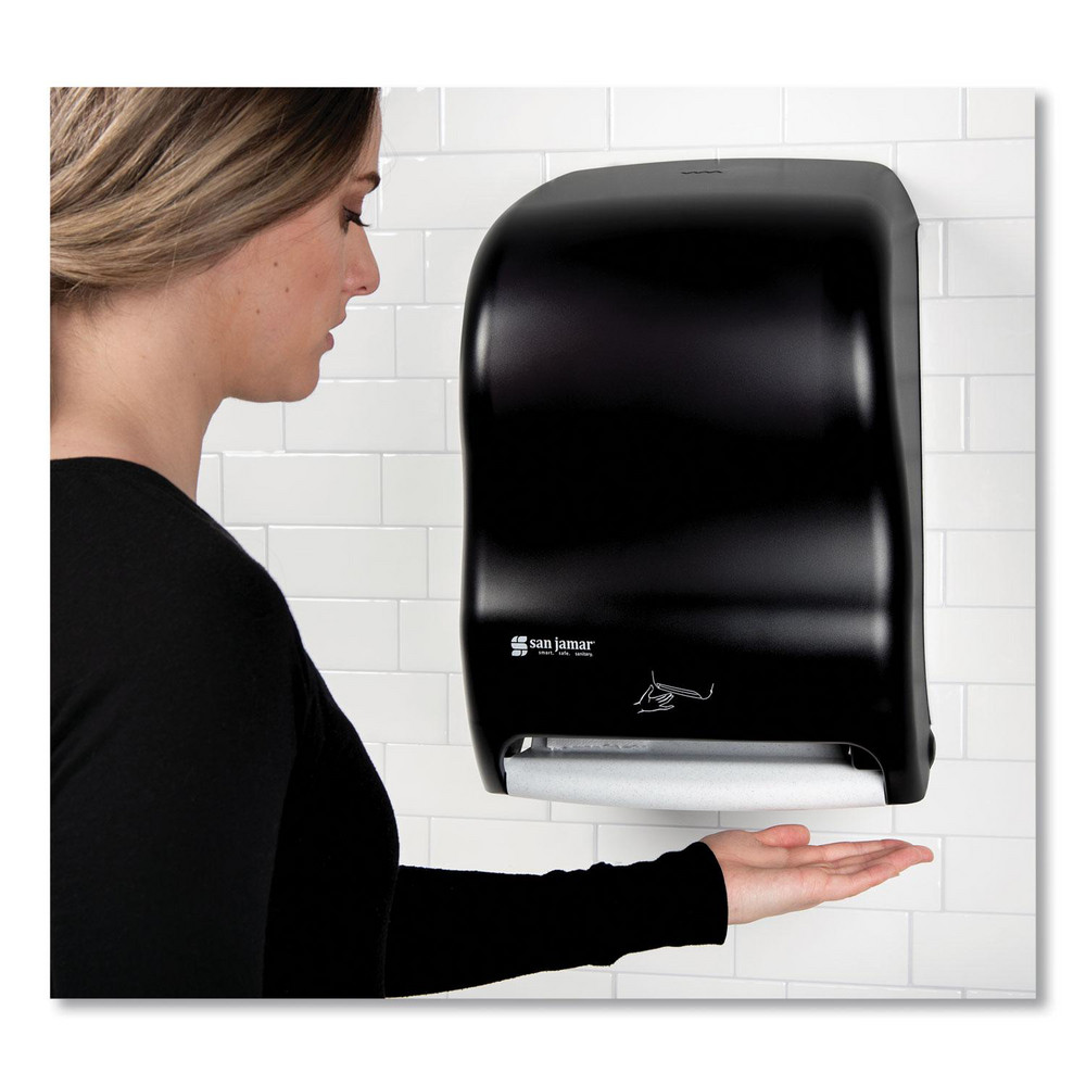 San Jamar Paper Towel Dispensers: Dispenser Type: Towel; Dispenser Style: Hands-Free; Towel Compatibility: Roll; Activation Method: Hands-Free - SJMT1400TBK
