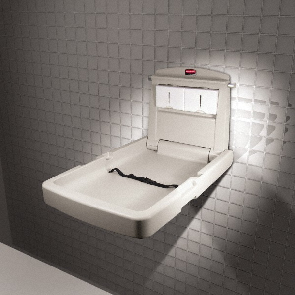World Dryer Polyethylene & Stainless Steel Baby Changing Station - ABC-300HSR
