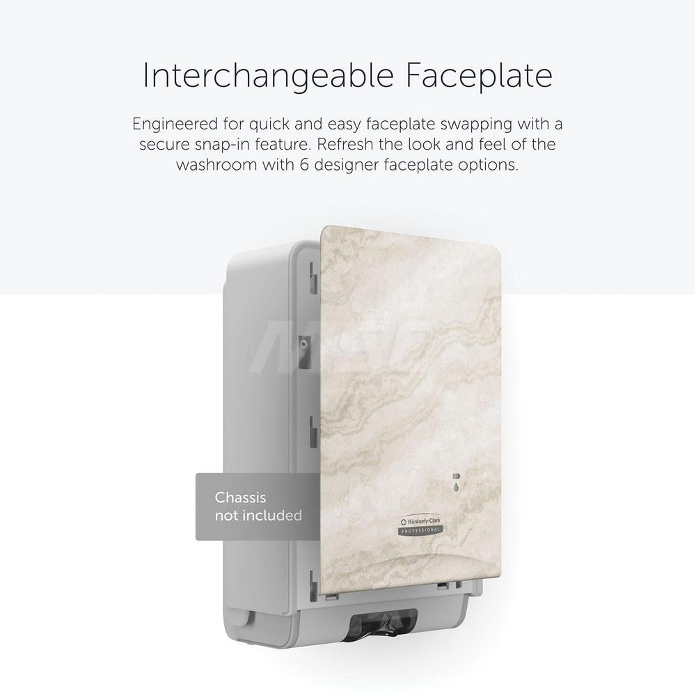 Kimberly-Clark Professional ICON Faceplate, Warm Marble Design, for Automatic Skin Care Dispensers - 58794