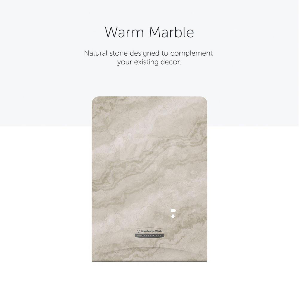 Kimberly-Clark Professional ICON Faceplate, Warm Marble Design, for Automatic Skin Care Dispensers - 58794