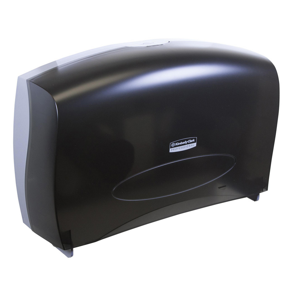 Georgia Pacific Compact Quad 4-Roll Coreless High-Capacity Toilet Paper Dispenser, Black - 56744A