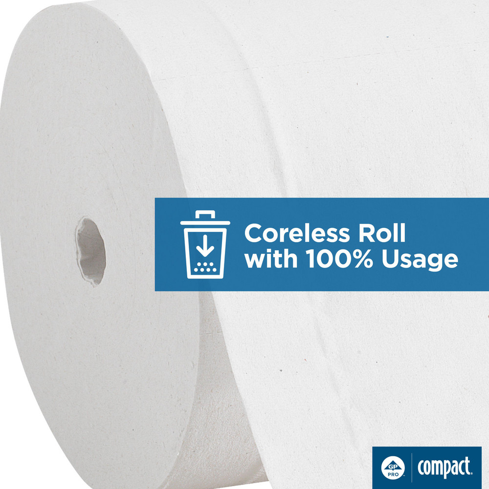 Georgia Pacific Compact Quad 4-Roll Coreless High-Capacity Toilet Paper Dispenser, Black - 56744A