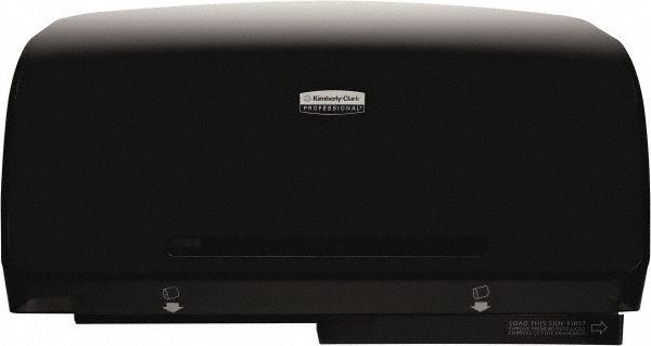 Georgia Pacific Compact Quad 4-Roll Coreless High-Capacity Toilet Paper Dispenser, Black - 56744A