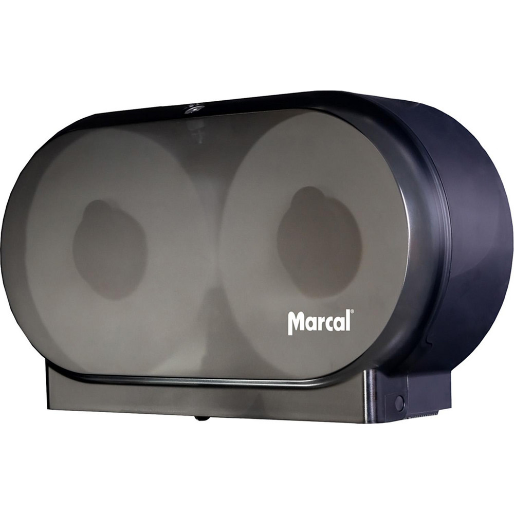 Georgia Pacific Compact Quad 4-Roll Coreless High-Capacity Toilet Paper Dispenser, Black - 56744A