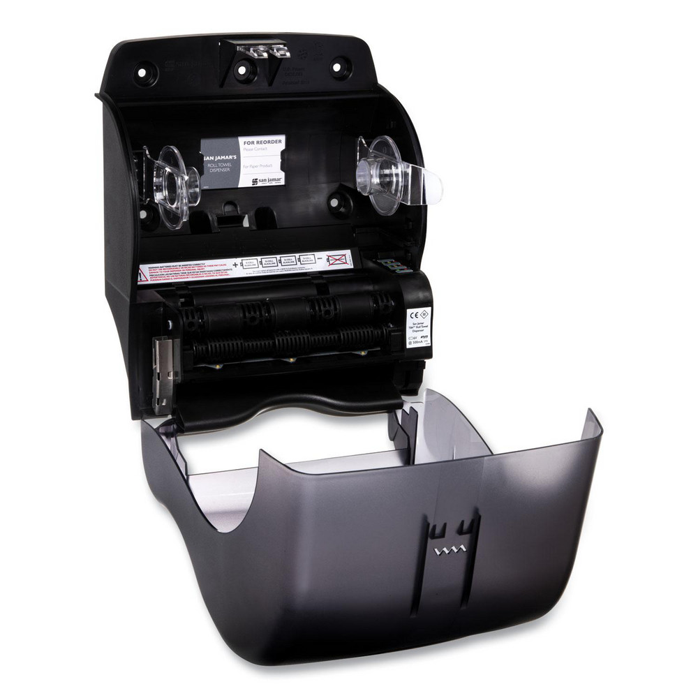 San Jamar Paper Towel Dispensers: Dispenser Type: Towel; Dispenser Style: Hands-Free; Towel Compatibility: Roll; Activation Method: Hands-Free - SJMT8490TBK
