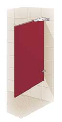 Bradley 1 Steel In-Corner Washroom Partition Compartment - IC13660-SS