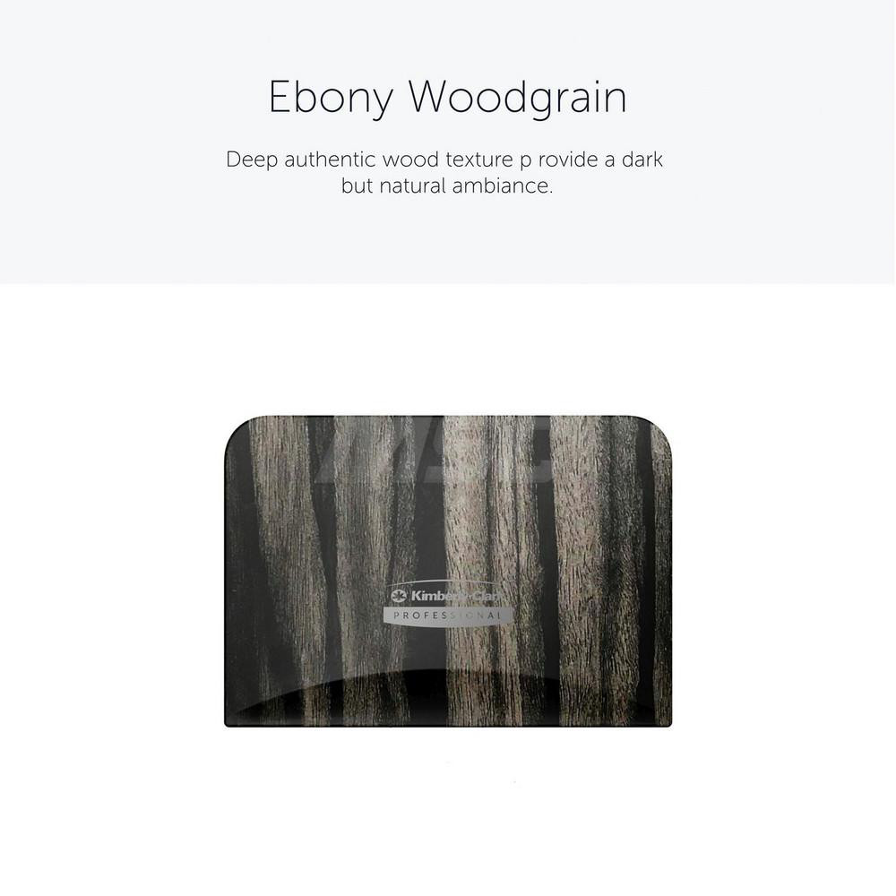 Kimberly-Clark Professional ICON Faceplate, Ebony Woodgrain Design, for Coreless Standard Roll Vertical Toilet Paper Dispensers 2 Roll - 58831