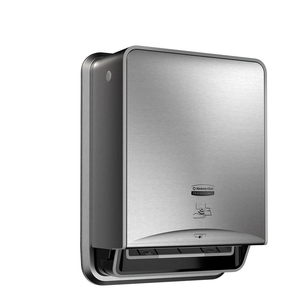 Kimberly-Clark Professional ICON Automatic Roll Towel Narrow Recessed Dispenser Housing without Trim Panel, Stainless Steel, Module Sold Seperately - 53697
