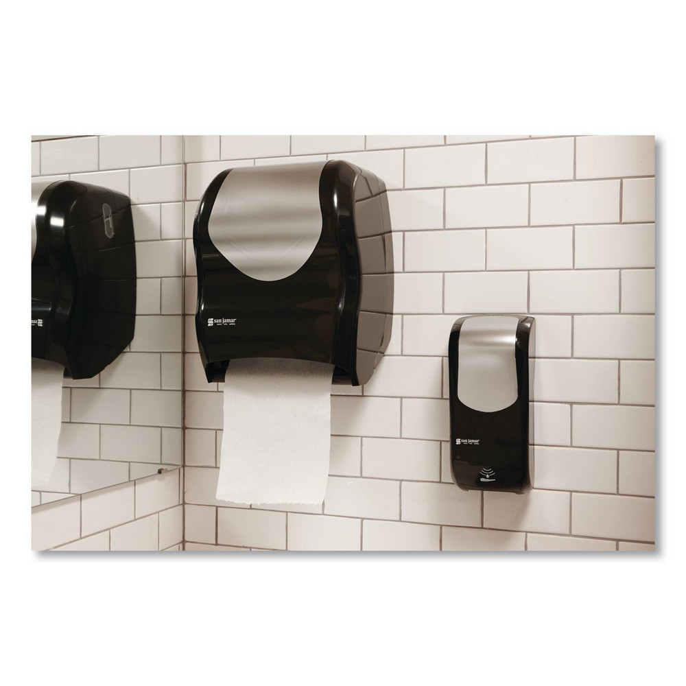 San Jamar Paper Towel Dispensers: Dispenser Type: Towel; Dispenser Style: Hands-Free; Towel Compatibility: Roll; Activation Method: Hands-Free - SJMT1370BKSS