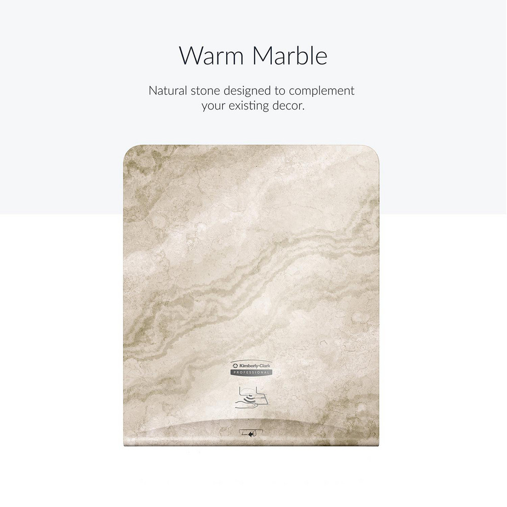 Kimberly-Clark Professional ICON Faceplate, Warm Marble Design, for Automatic Hard Roll Towel Dispensers - 58790