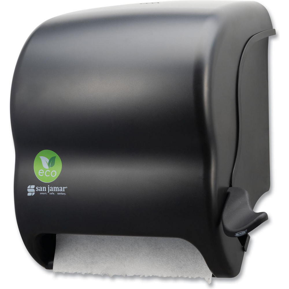 San Jamar Paper Towel Dispensers: Dispenser Type: Towel; Dispenser Style: Manual; Towel Compatibility: Roll; Activation Method: Crank Handle - SJMT950REBK