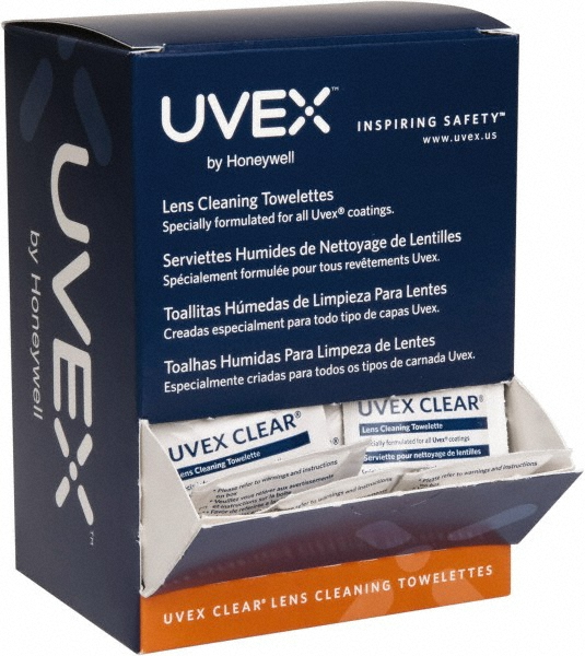 PRO-SAFE Silicone Free Lens Cleaning Towelettes: Anti-Fog, Anti-Static, Individually Wrapped, 5" Wide, 8" Long - LCTM