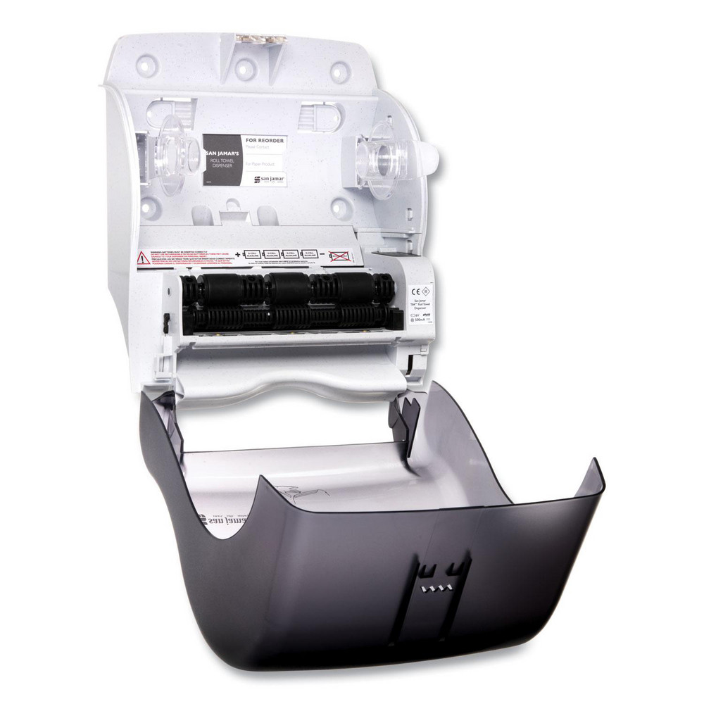San Jamar Paper Towel Dispensers: Dispenser Type: Towel; Dispenser Style: Hands-Free; Towel Compatibility: Roll; Activation Method: Hands-Free - SJMT8400TBK