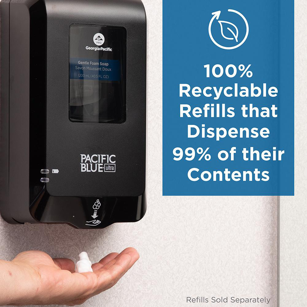 Georgia Pacific Pacific Blue Ultra Automated Touchless Soap & Sanitizer Dispenser, Black - 53590