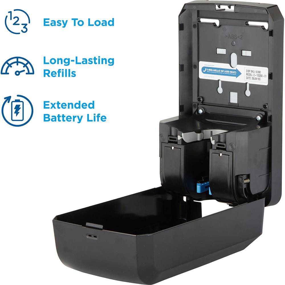 Georgia Pacific Pacific Blue Ultra Automated Touchless Soap & Sanitizer Dispenser, Black - 53590