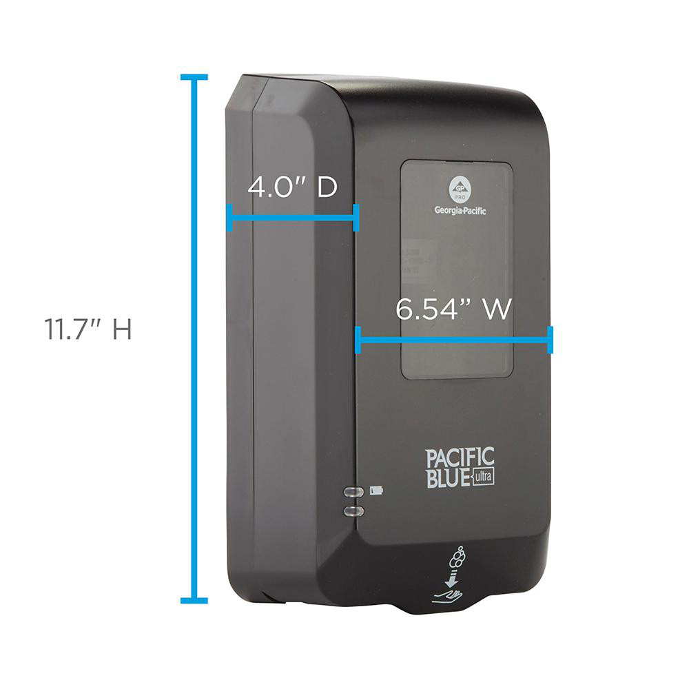 Georgia Pacific Pacific Blue Ultra Automated Touchless Soap & Sanitizer Dispenser, Black - 53590