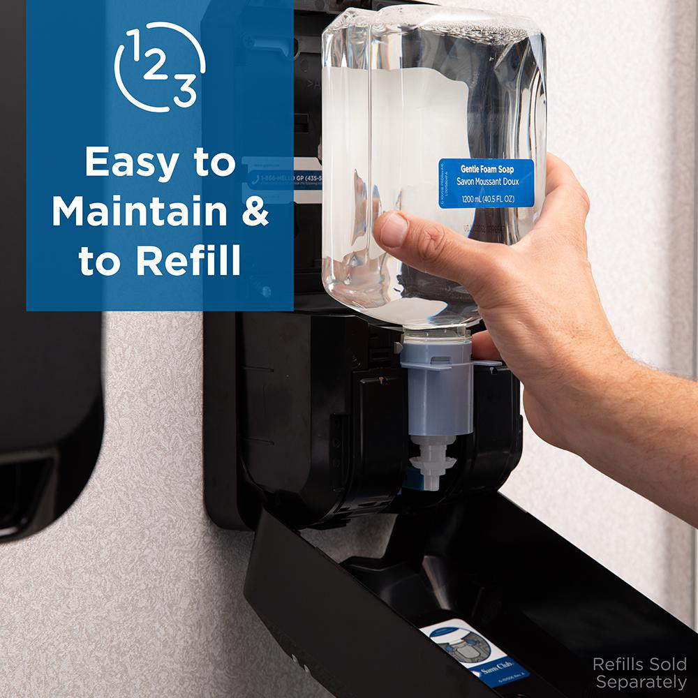 Georgia Pacific Pacific Blue Ultra Automated Touchless Soap & Sanitizer Dispenser, Black - 53590