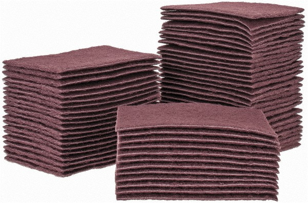 3M Hand Sanding Pad: Non-Woven, Aluminum Oxide, Very Fine Grade, Maroon - 7000000728