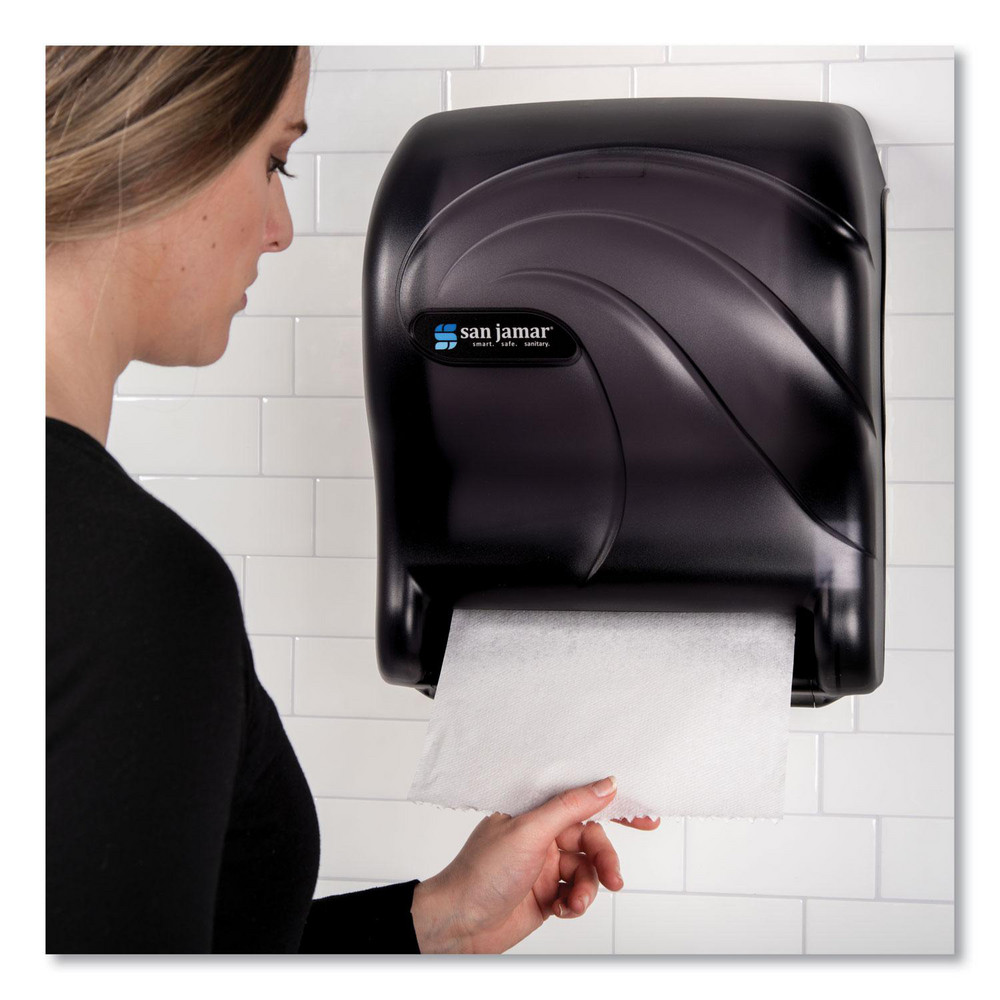 San Jamar Paper Towel Dispensers: Dispenser Type: Towel; Dispenser Style: Hands-Free; Towel Compatibility: Roll; Activation Method: Hands-Free - SJMT8090TBK