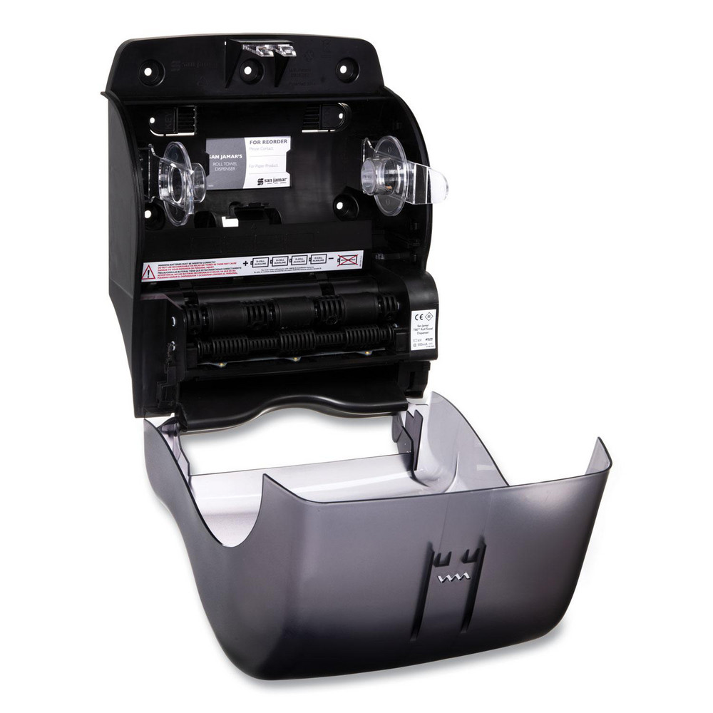 San Jamar Paper Towel Dispensers: Dispenser Type: Towel; Dispenser Style: Hands-Free; Towel Compatibility: Roll; Activation Method: Hands-Free - SJMT8090TBK