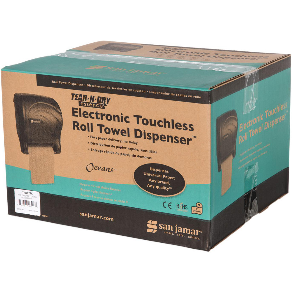 San Jamar Paper Towel Dispensers: Dispenser Type: Towel; Dispenser Style: Hands-Free; Towel Compatibility: Roll; Activation Method: Hands-Free - SJMT8090TBK