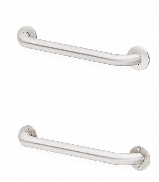 Bradley Washroom Partition Stainless Steel Grab Bar - 8122-001360