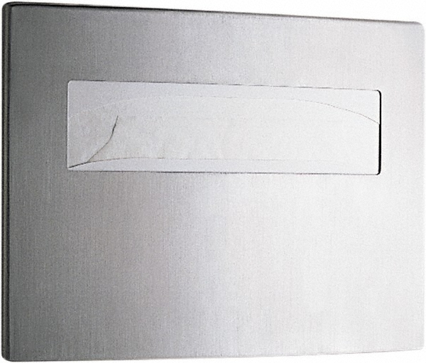 Bobrick 250 Capacity Satin Stainless Steel Finish Stainless Steel Toilet Seat Cover Dispenser - BOB4221